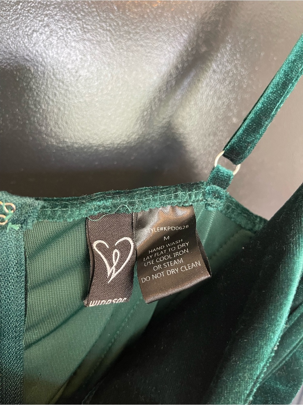 Windsor Deep Teal Velvet Ruched Mini Dress - Picture 5 of 5